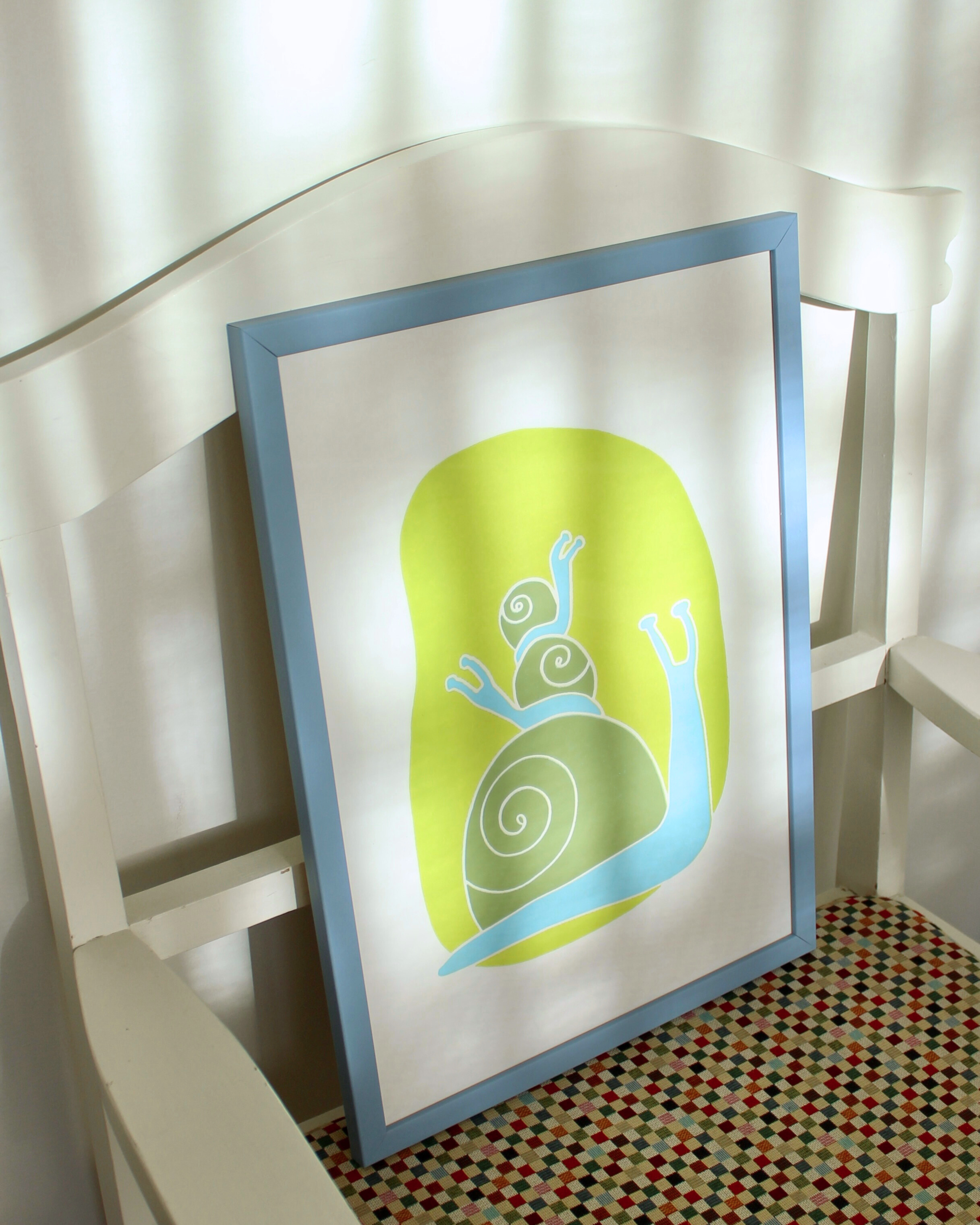 Sneglene, lysegrøn, A3