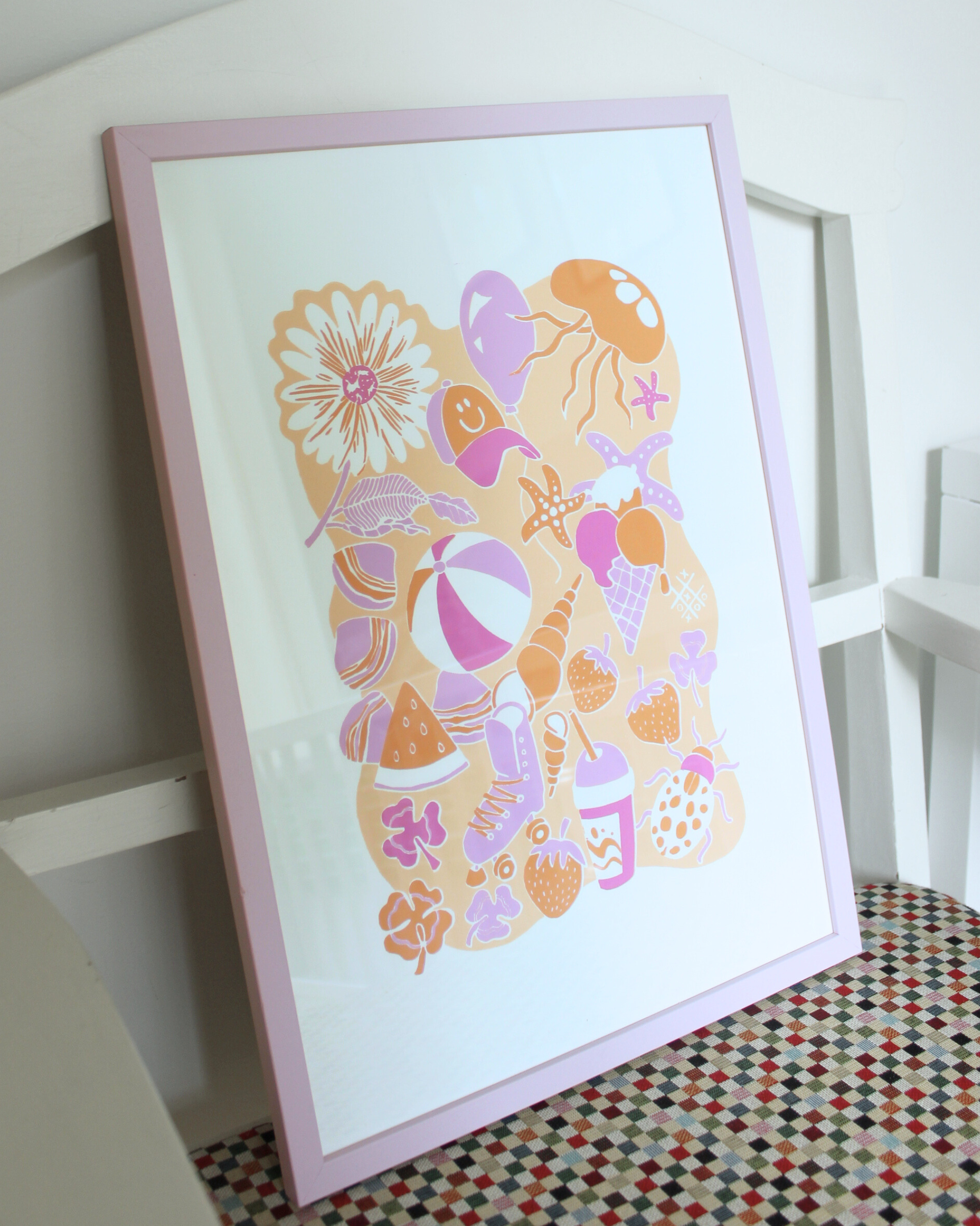 Sommerminder, fersken, A3