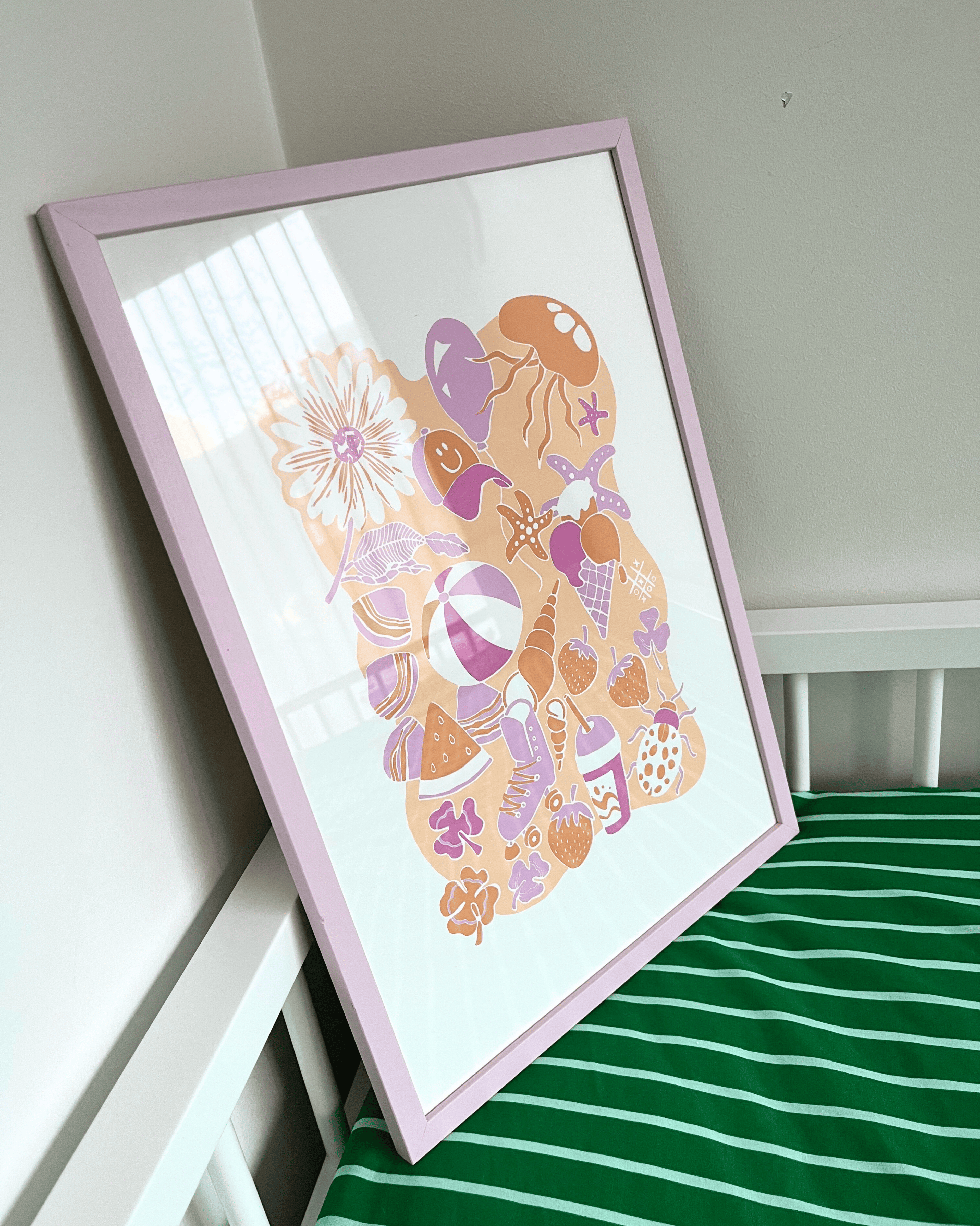 Sommerminder, fersken, A3