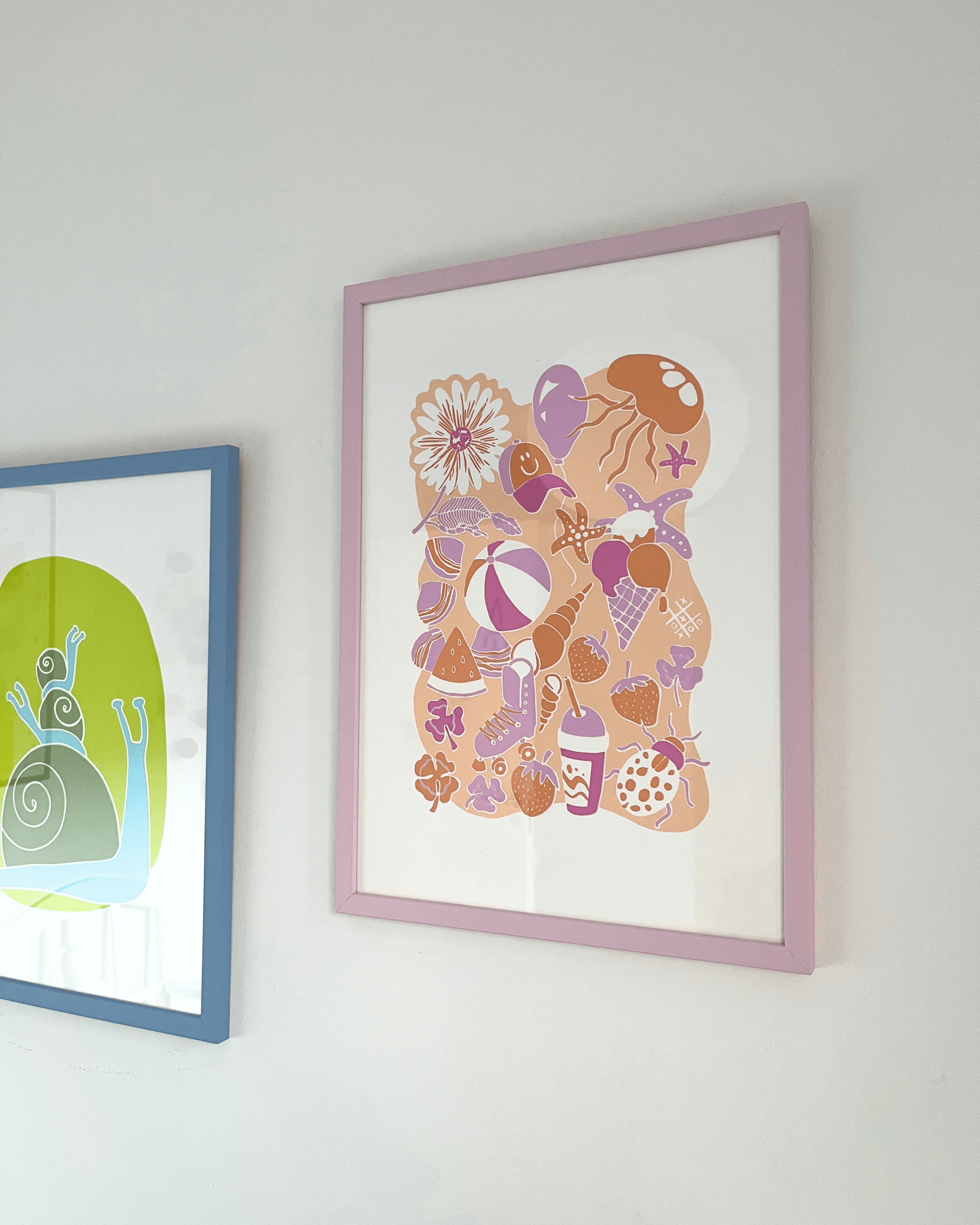 Sommerminder, fersken, A3