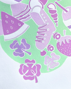 Sommerminder, lysegrøn, A3