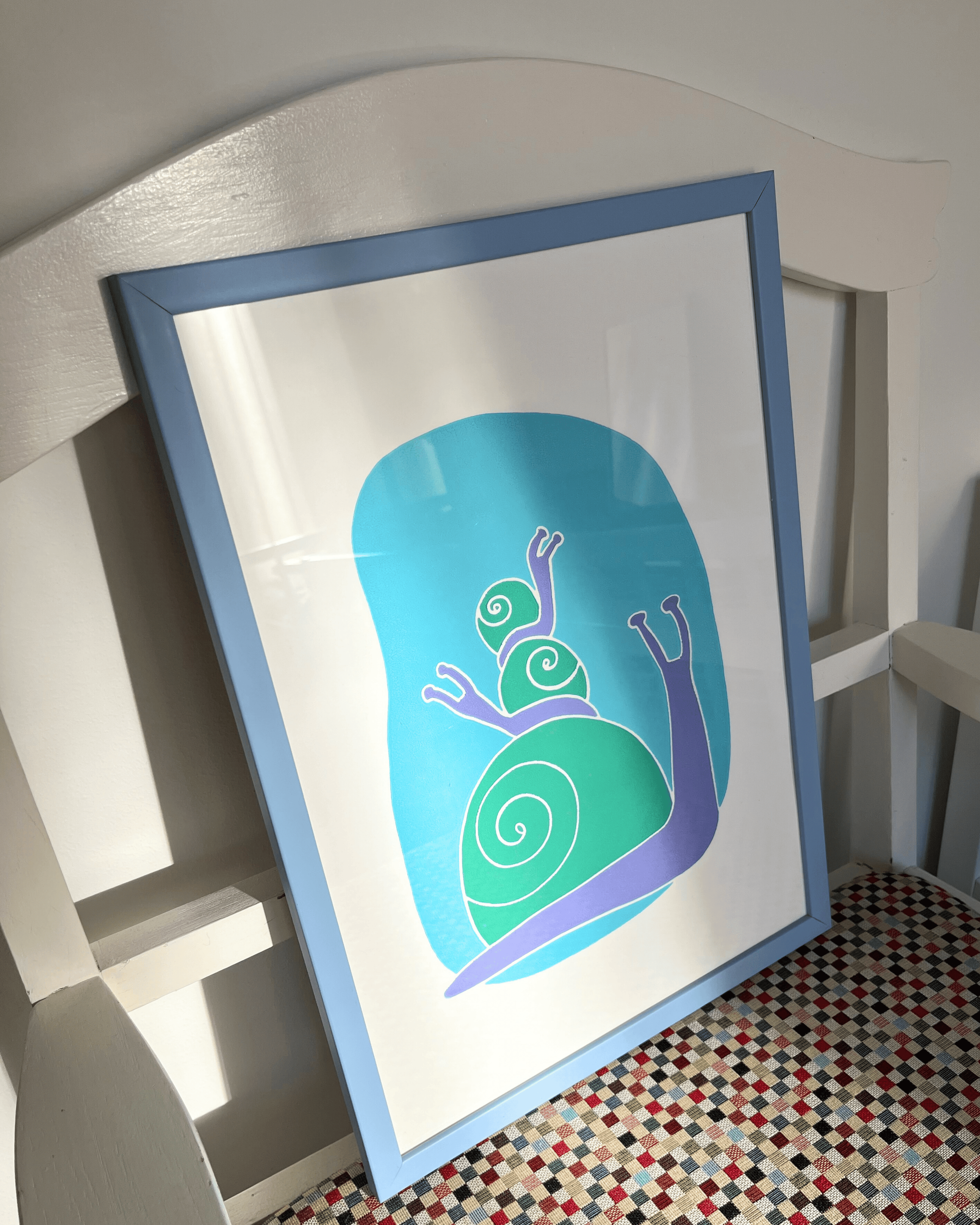 Sneglene, turkis, A3