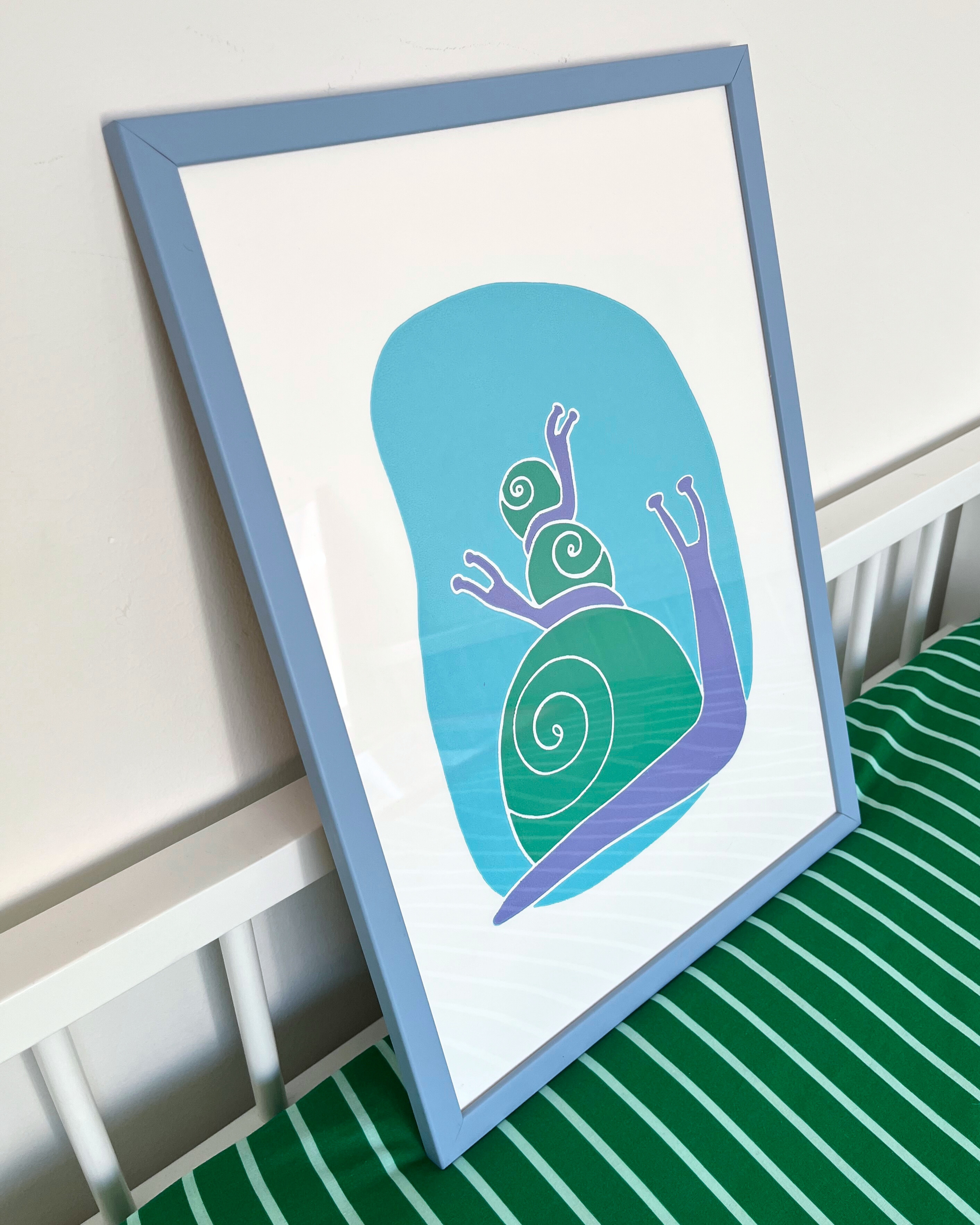 Sneglene, turkis, A3