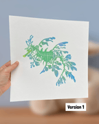 Pjaltefisk, 30x30 cm ramme medfølger, UNIKA, flere farver