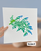 Pjaltefisk, 30x30 cm ramme medfølger, UNIKA, flere farver