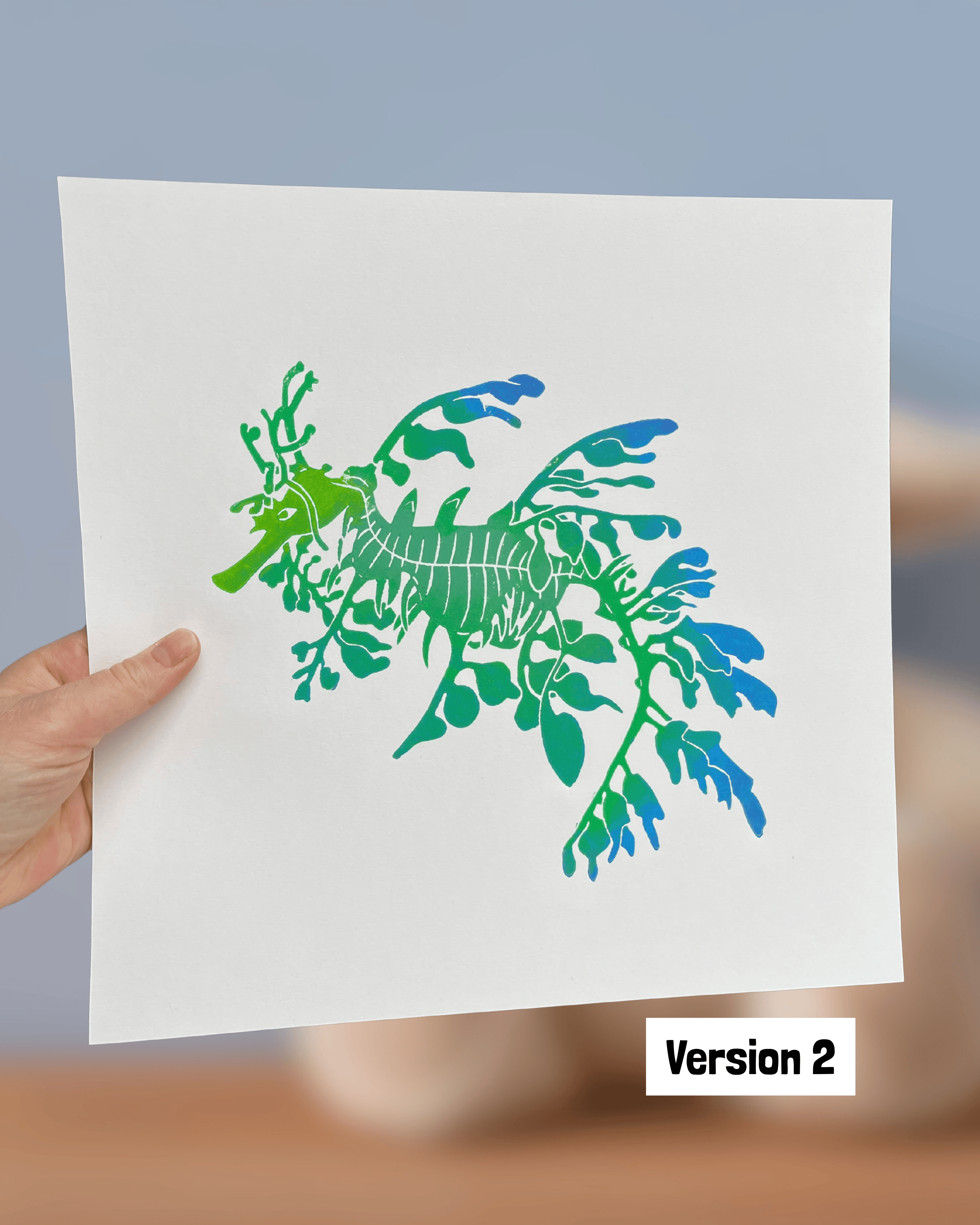 Pjaltefisk, 30x30 cm ramme medfølger, UNIKA, flere farver