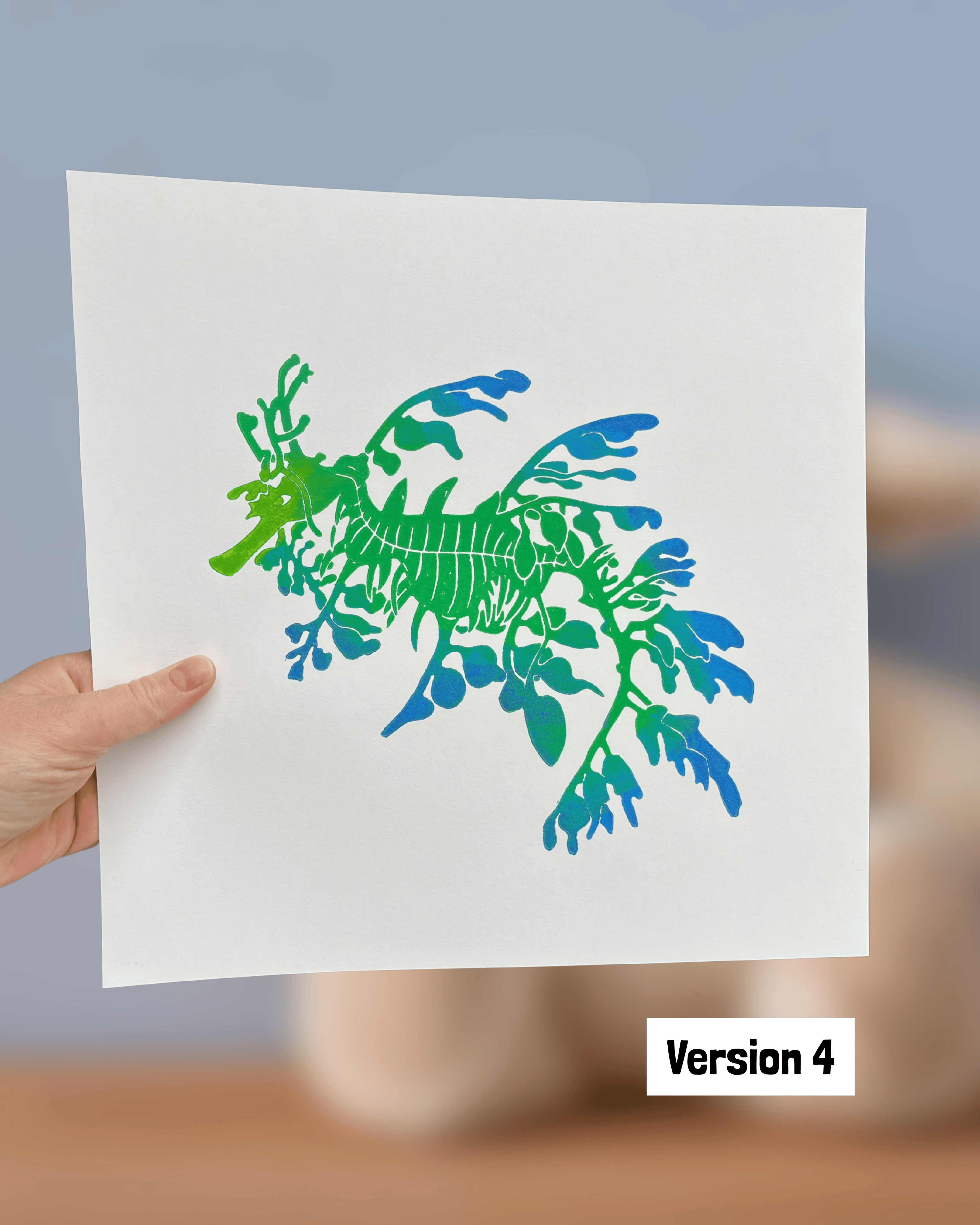 Pjaltefisk, 30x30 cm ramme medfølger, UNIKA, flere farver