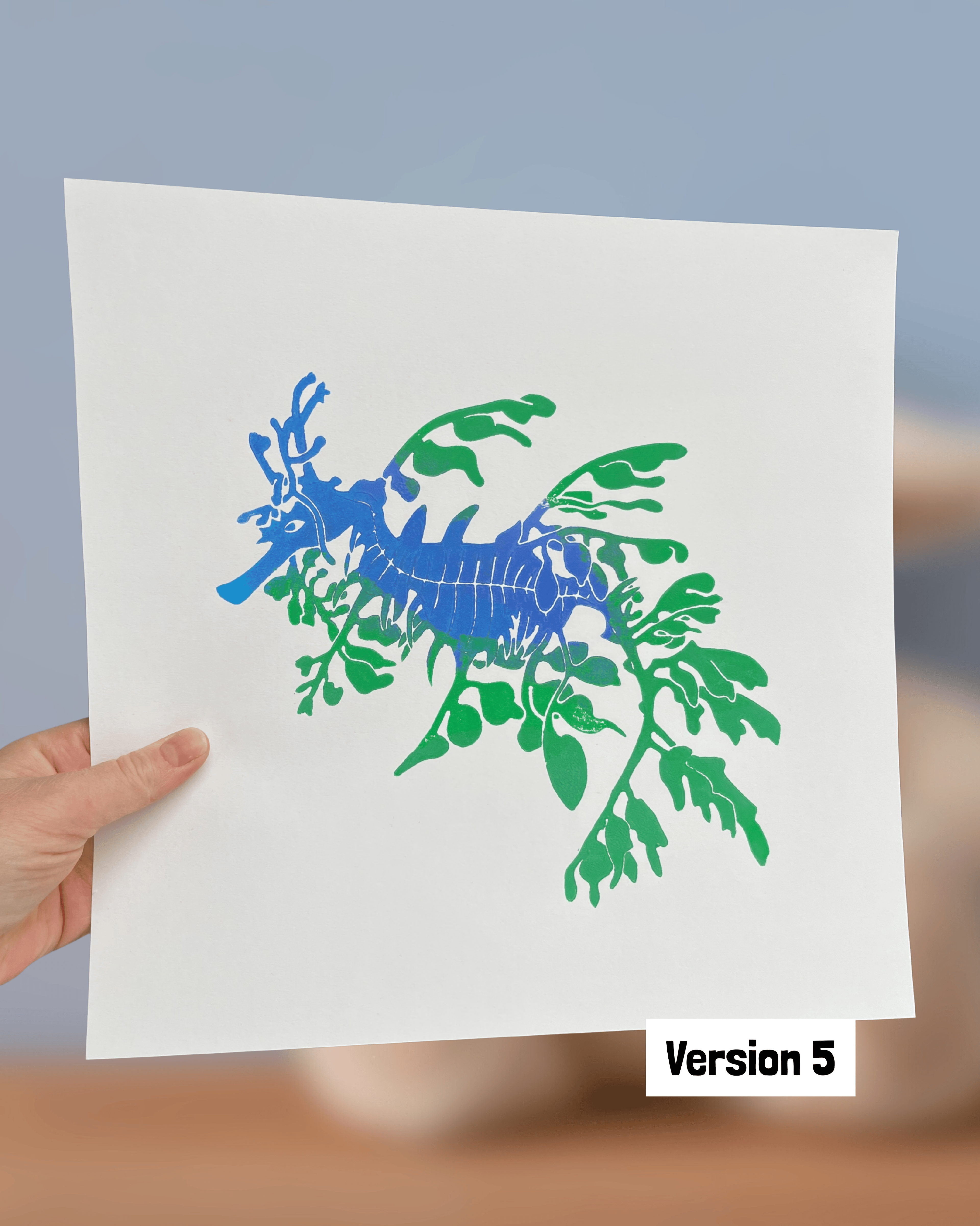 Pjaltefisk, 30x30 cm ramme medfølger, UNIKA, flere farver