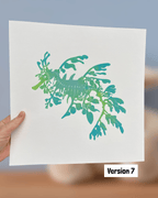 Pjaltefisk, 30x30 cm ramme medfølger, UNIKA, flere farver