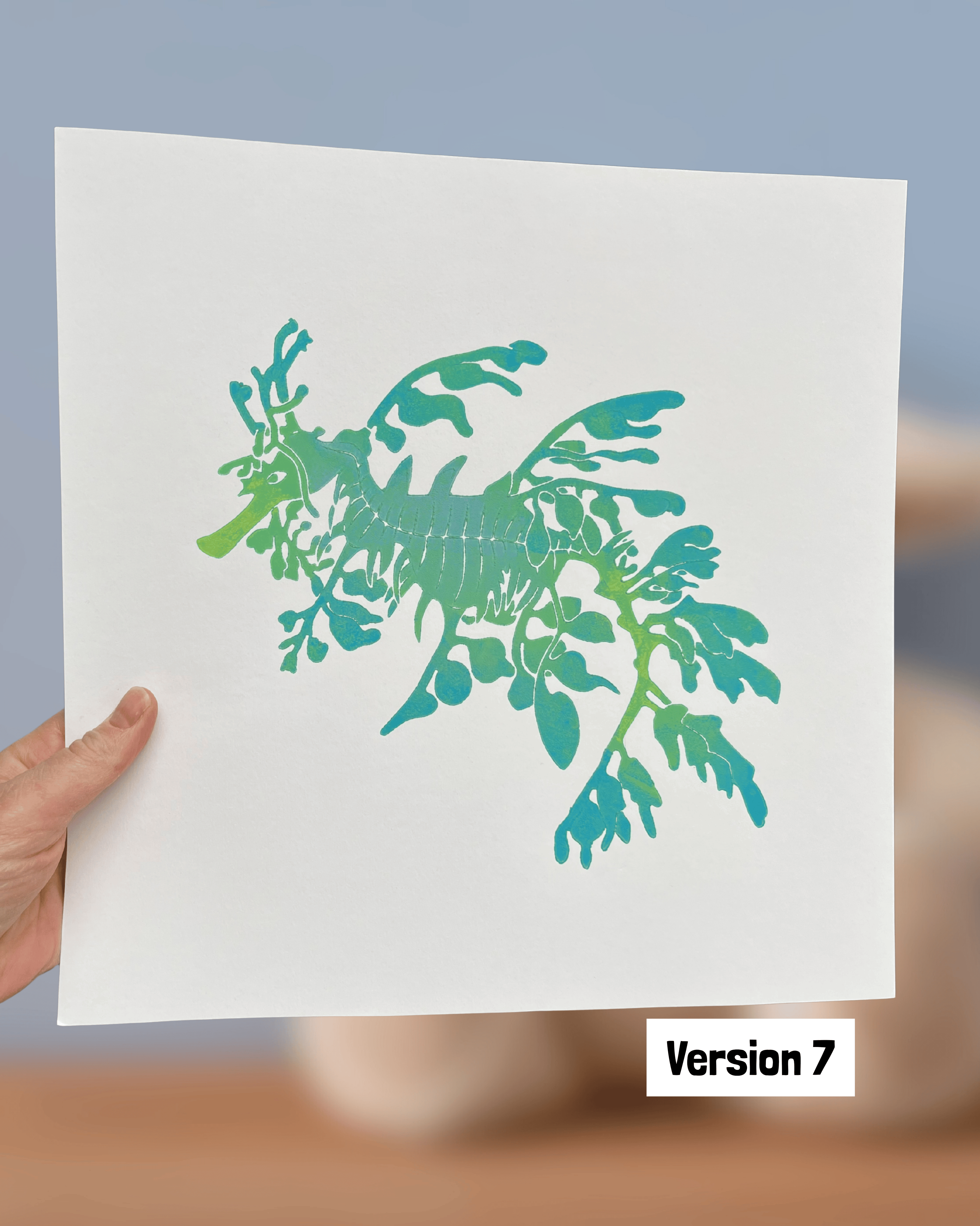 Pjaltefisk, 30x30 cm ramme medfølger, UNIKA, flere farver