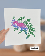 Pjaltefisk, 30x30 cm ramme medfølger, UNIKA, flere farver